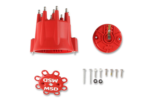 MSD 84335 HEI Distributor Cap and Rotor Kit Red