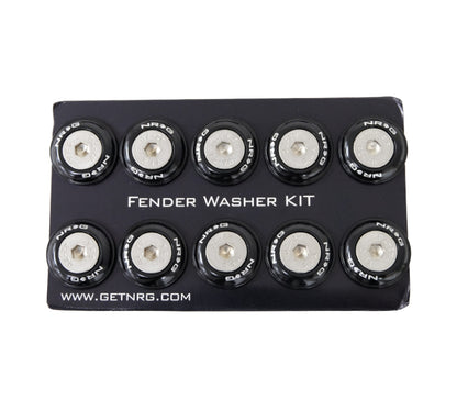 NRG Fender Washer Kit w/Rivets For Plastic - Set of 10 (FW-100)