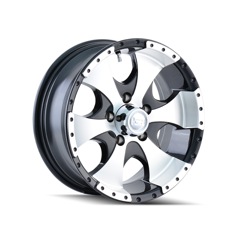 ION Wheels Type 136 Black/Machined | 15x6" +0mm | 5x114.3mm Wheel