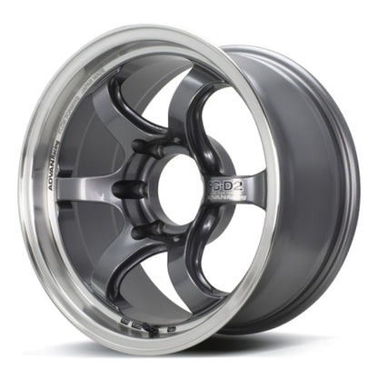 (set of 4) Advan RG-D2 for Truck Machining/Racing Gunmetallic | 17x8" +20mm | 6x139.7mm Wheels