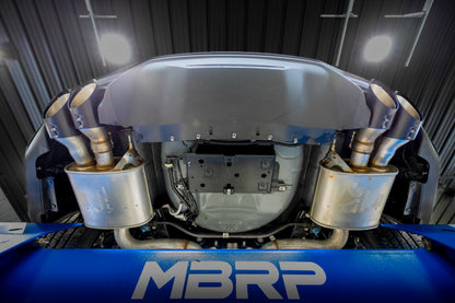 MBRP SS 4in OD/6.5in Length Quad Tip Cover Kit | Ford Mustang (15-24,20-26) (T5198BLK)