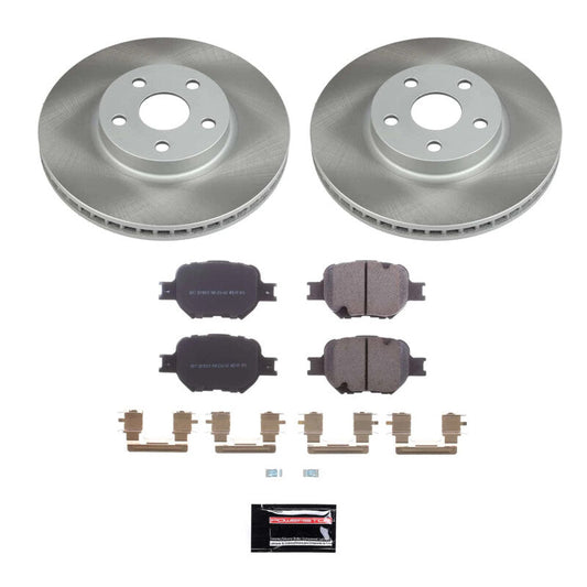 PowerStop 00-05 Toyota Celica Front Semi-Coated Rotor Kit (SC2313)