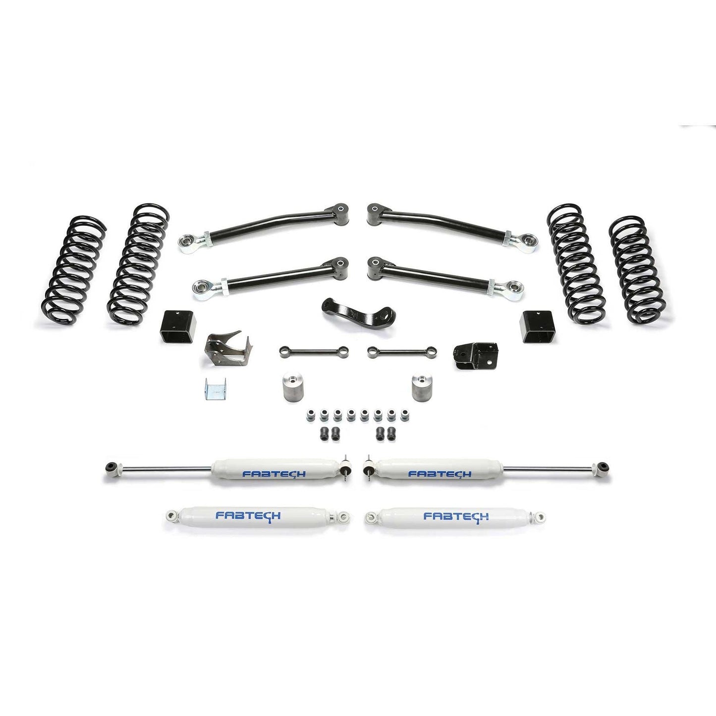 Fabtech 3in Trail Suspension w/ Performance Shocks | Jeep JK 2-Door (07-18) (K4089)