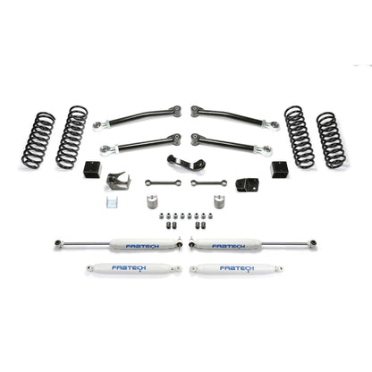 Fabtech 3in Trail Suspension w/ Performance Shocks | Jeep JK 2-Door (07-18) (K4089)