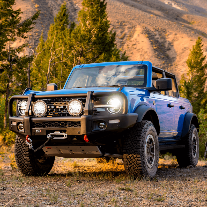 ARB 3480010 Summit Winch Bumper Textured Steel Black For 2021-2025 Ford Bronco