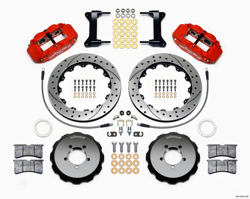 Wilwood Narrow Superlite 6R Front Hat Kit 13.06in Drilled | Subaru WRX (99-12) (140-12874-DR)