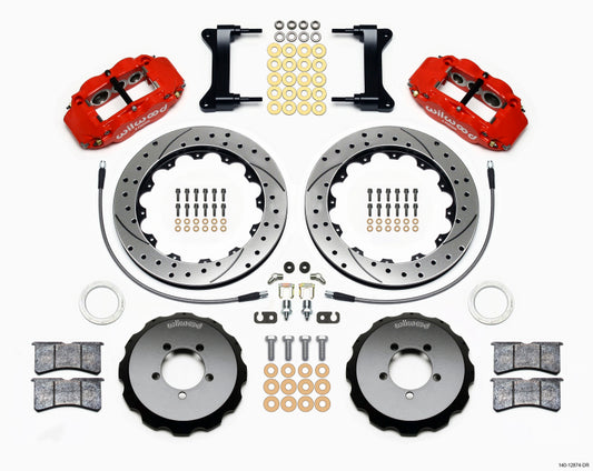 Wilwood Narrow Superlite 6R Front Hat Kit 13.06in Drilled | Subaru WRX (99-12) (140-12874-DR)
