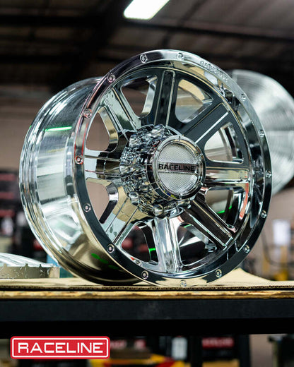 (set of 4) Raceline 940 Hostage Chrome | 20x9" +0mm | 6x139.7mm Wheel