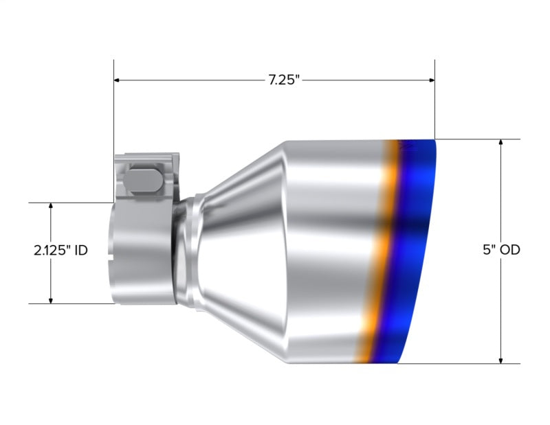 MBRP T304 SS Burnt End Tip | Subaru BRZ / Toyota 86 / Subaru BRZ / Toyota GR86 (12-26) (T5202BE)