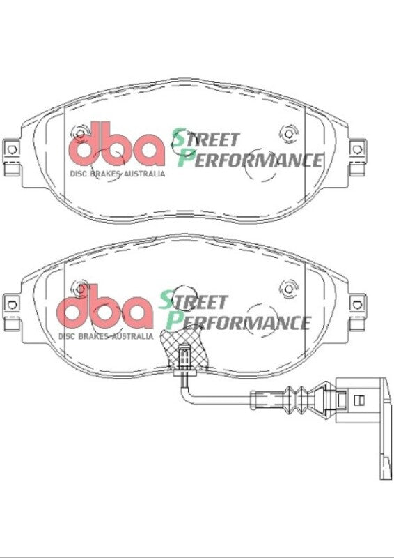 DBA SP Performance Front Brake Pads | Volkswagen Golf R (MK7) (13-21) (DB8849SP)