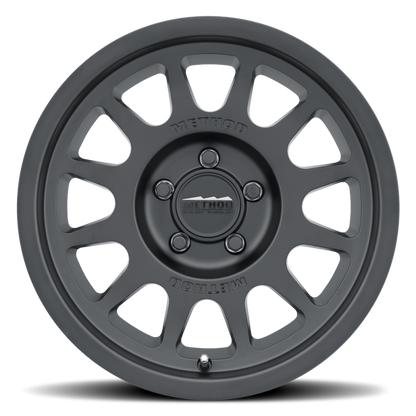 (set of 4) Method MR703 Matte Black | 17x8.5" +25mm | 5x5in Wheel