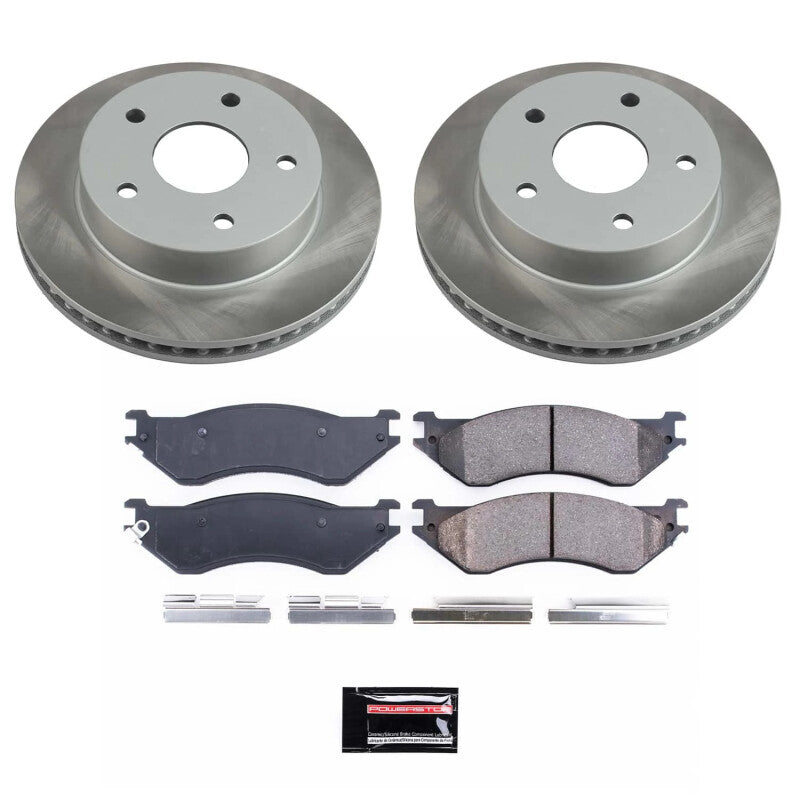 PowerStop 00-01 Dodge Ram 1500 Front Semi-Coated Rotor Kit (SC5143)