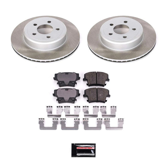 PowerStop 05-08 Dodge Magnum Rear Semi-Coated Rotor Kit (SC1720)