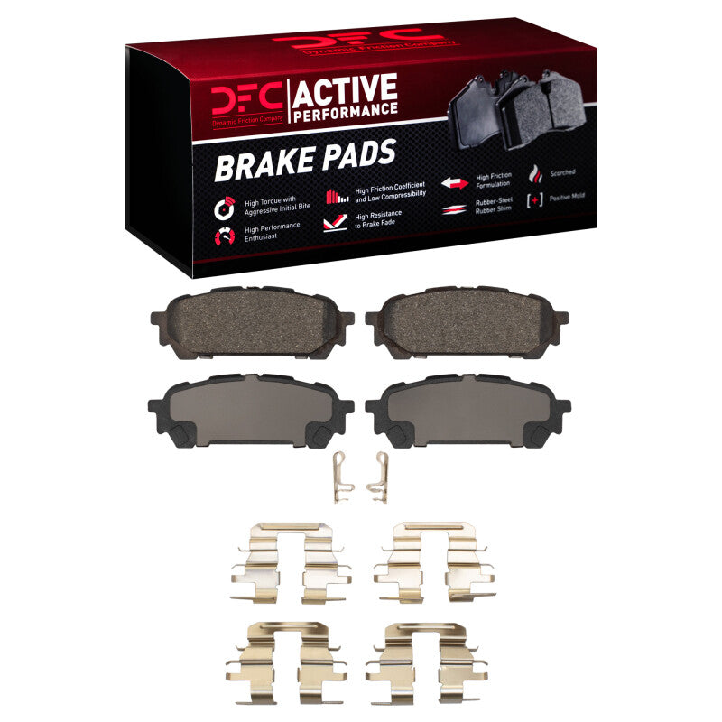 DFC 03-08 Saab 9-2X Rear Active Pads & Hardware Kit | Saab 9-2X (1115-1004-01)
