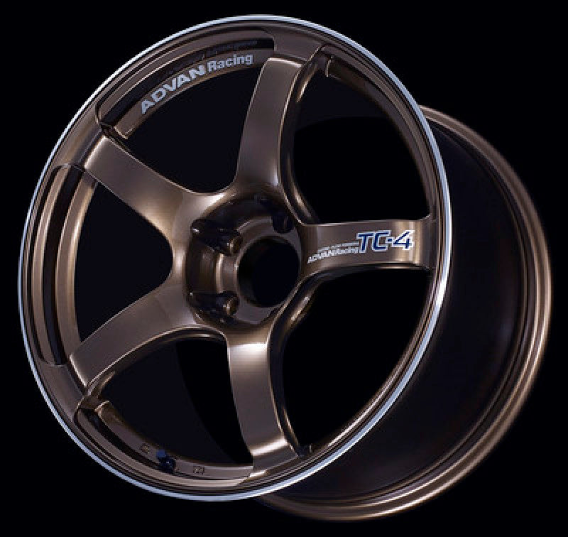 (set of 4) Advan TC4 Umber Bronze Metallic/Ring | 17x8" +45mm | 5x114.3mm Wheels