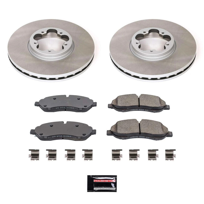 PowerStop 15-19 Ford Transit-350 Front Semi-Coated Rotor Kit (SC7150)