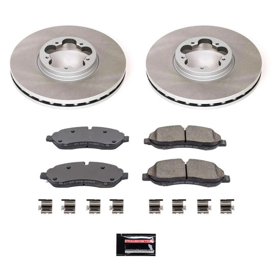 PowerStop 15-19 Ford Transit-350 Front Semi-Coated Rotor Kit (SC7150)