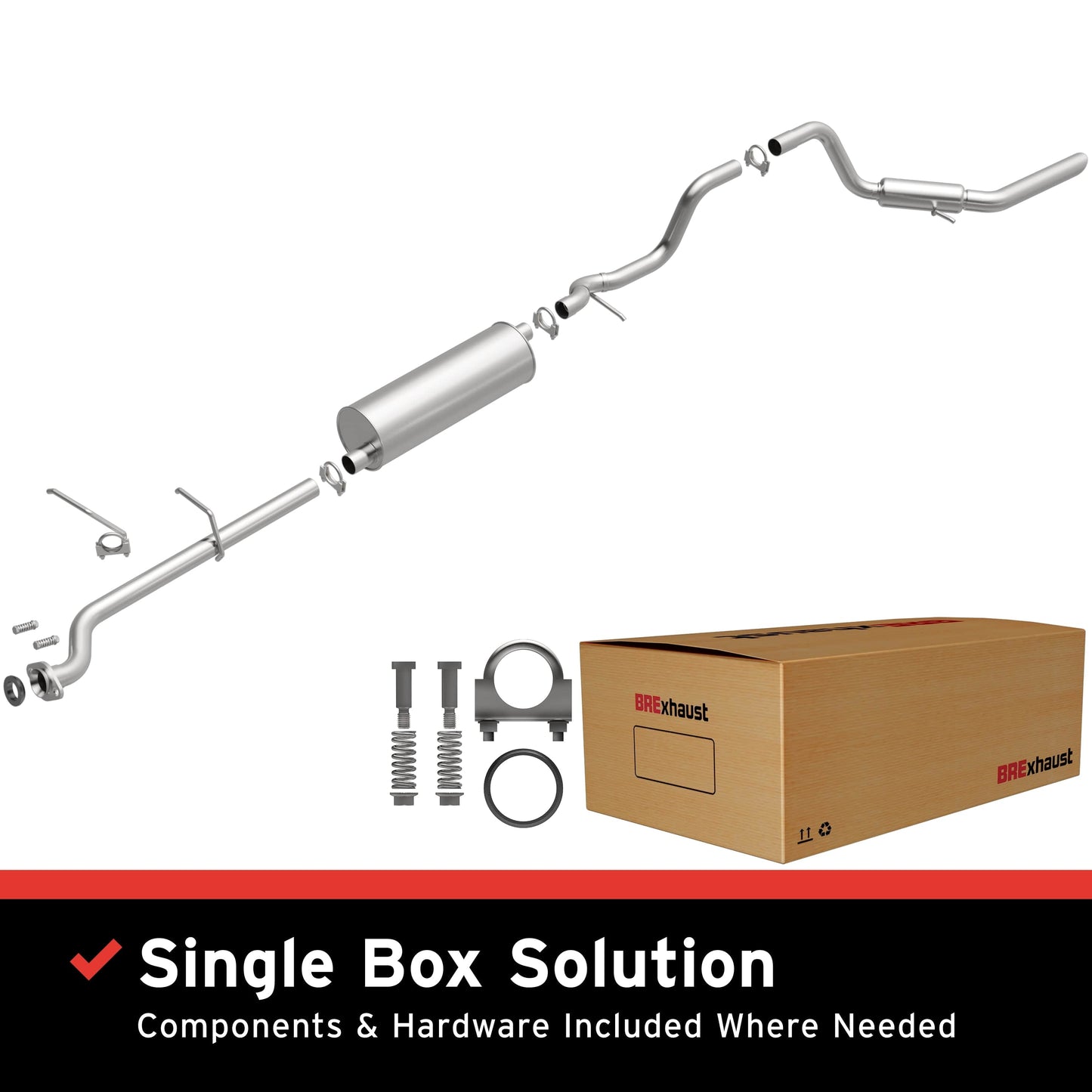 BRExhaust Direct-Fit Replacement Exhaust System 106-0088