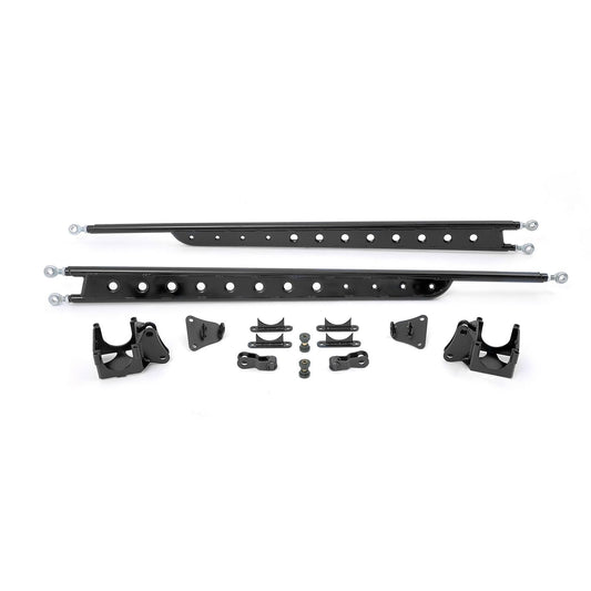 Fabtech Floating Rear Traction Bar System | Ford F250/350 4WD Super Duty (99-10) (FTS62003BK)