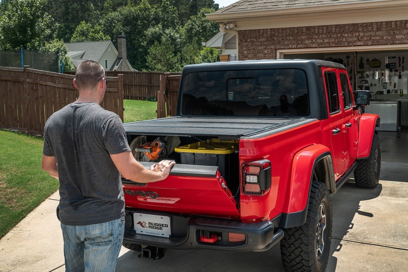 Rugged Ridge 13550.24 Armis Hard Folding Bed Cover for 2020-2024 Jeep Gladiator