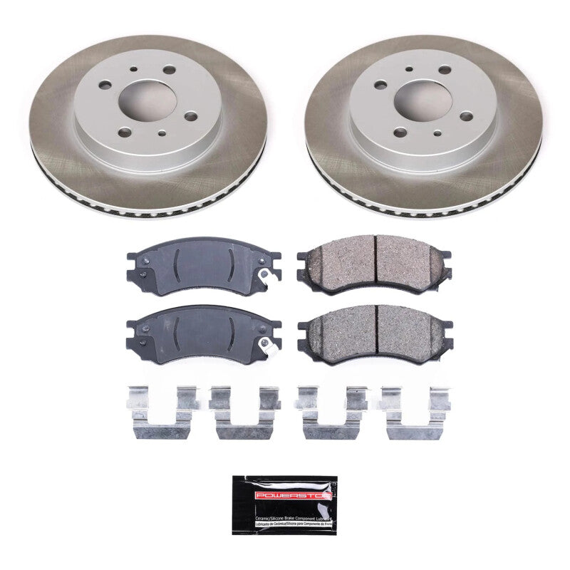 PowerStop 93-01 Saturn SW2 Front Semi-Coated Rotor Kit (SC1515)