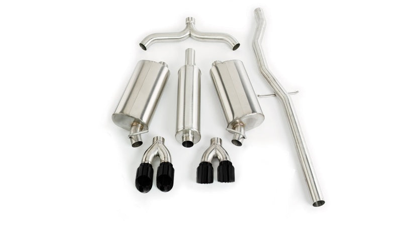 Corsa 2.5in Dual Rear Cat-Back Exhaust w/ Twin 35in Tips | Cadillac Seville (98-03) (14150BLK)