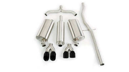Corsa 2.5in Dual Rear Cat-Back Exhaust w/ Twin 35in Tips | Cadillac Seville (98-03) (14150BLK)