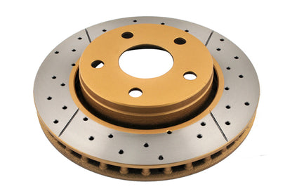 DBA Front Drilled & Slotted Street Series X-Gold Rotor | Jeep Wrangler (07-17) (DBA2536X)