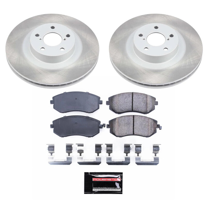 PowerStop 02-05 Subaru Outback Front Semi-Coated Rotor Kit (SC2373)