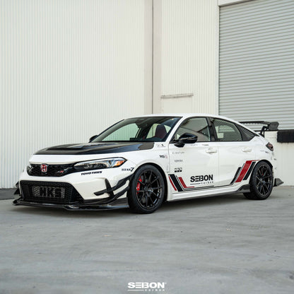 Seibon Carbon Fiber Front Bumper Canards | 2023+ Honda Civic Type R (FBC23HDCVR)