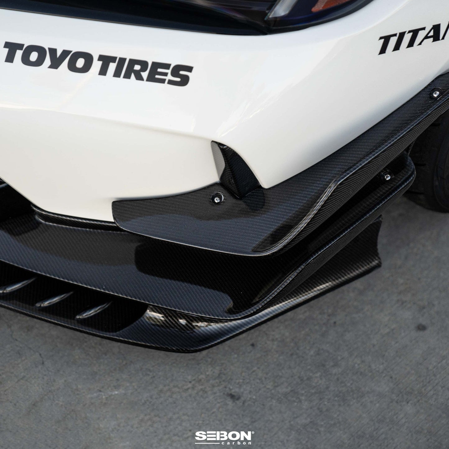 Seibon Carbon Fiber Front Bumper Canards | 2023+ Honda Civic Type R (FBC23HDCVR)