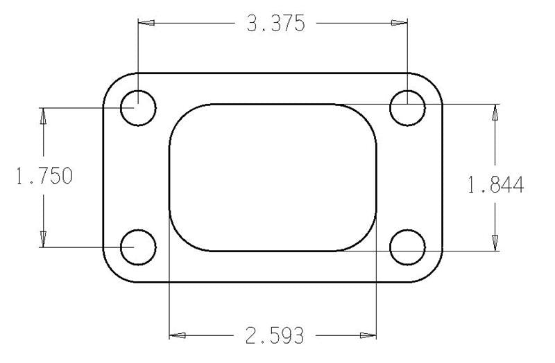 Cometic Turbo T3/T4 Exhaust Gasket | Mustang/Ranger/Thunderbird (79-06) (C4514)