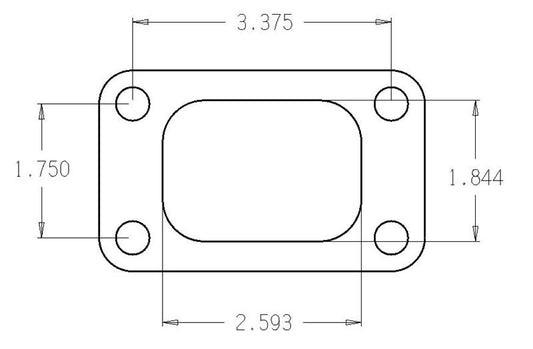 Cometic Turbo T3/T4 Exhaust Gasket | Mustang/Ranger/Thunderbird (79-06) (C4514)
