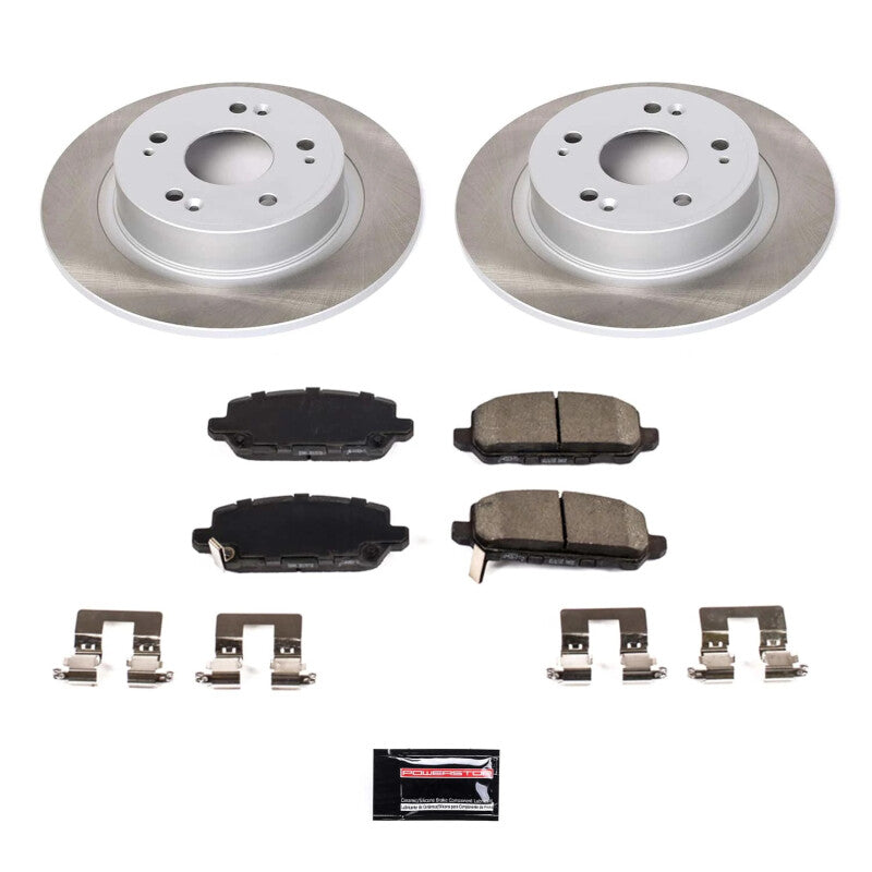 PowerStop 16-22 Honda HR-V Rear Semi-Coated Rotor Kit (SC7340)