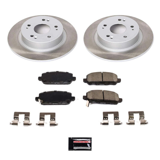 PowerStop 16-22 Honda HR-V Rear Semi-Coated Rotor Kit (SC7340)