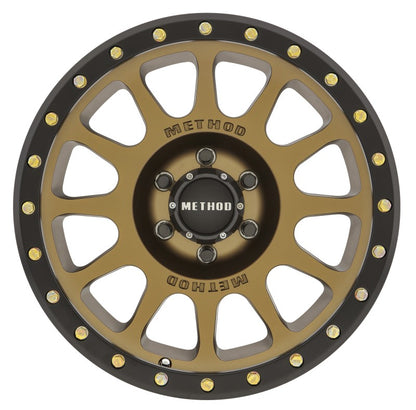 Method MR305 NV Bronze - Matte Black Lip | 18x9" +0mm | 6x135mm Wheel