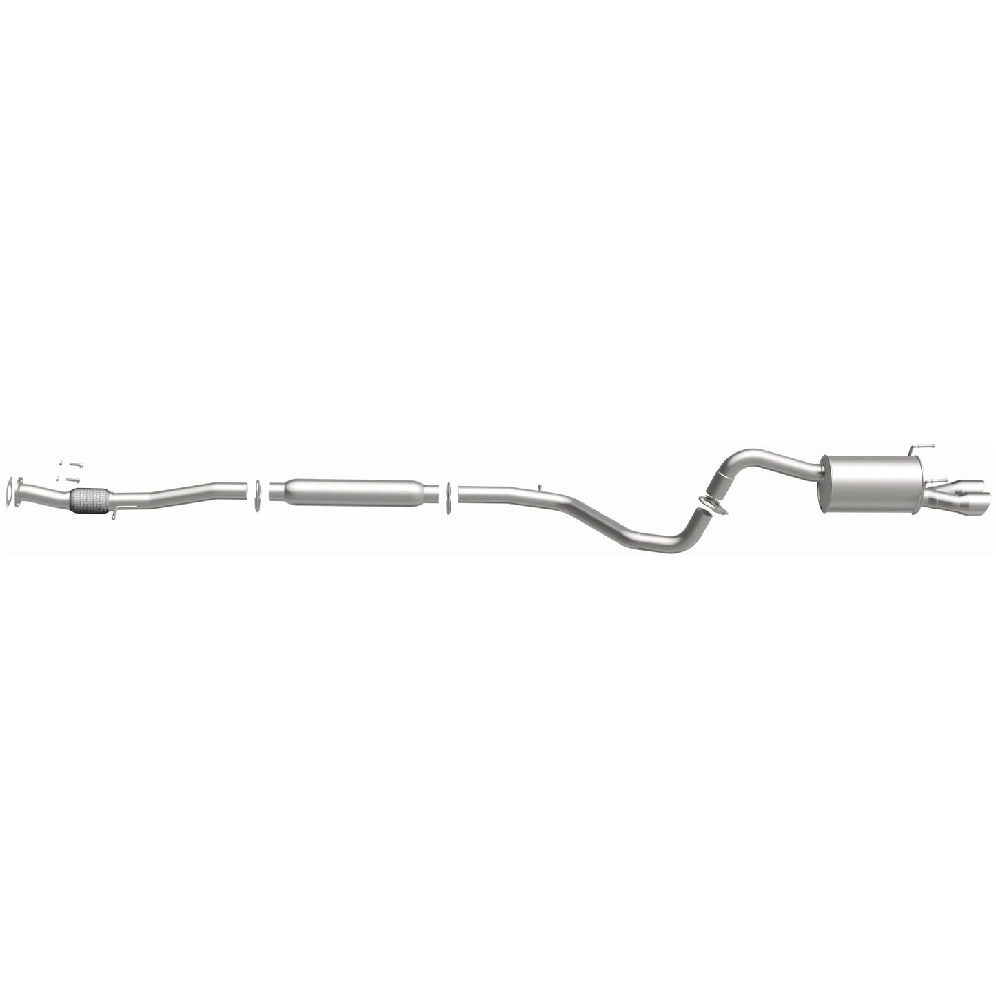 BRExhaust 2012-2019 Fiat 500 1.4L Direct-Fit Replacement Exhaust System