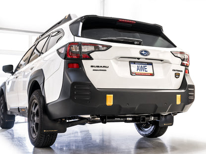 AWE Tuning 20-25 Subaru Outback (Wilderness & XT) 0FG Catback Exhaust w/Dual BashGuards (3015-38246)