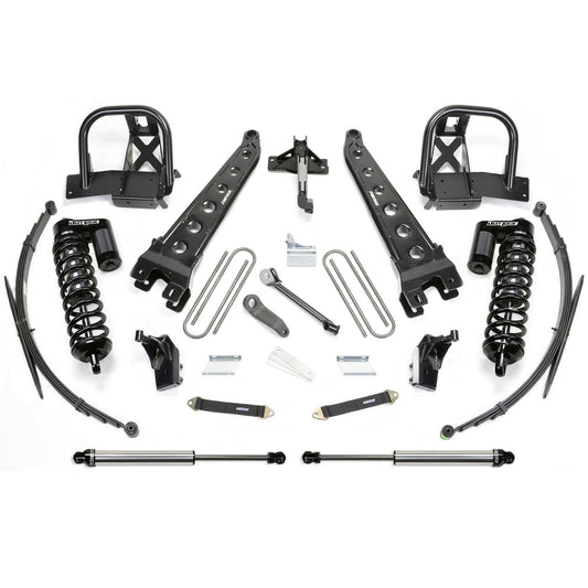 Fabtech 8" Radius Arm System w/ DLSS 4.0 Coilover & Rear Leaf Springs & Rear DLSS | Ford F250/350 4WD (11-16) (K2143DL)