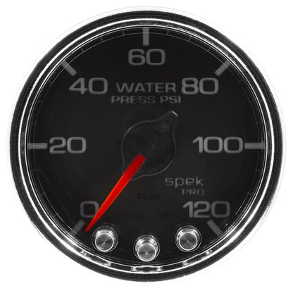 Autometer Spek-Pro 2 & 1/16" Water Press Gauge 120PSI