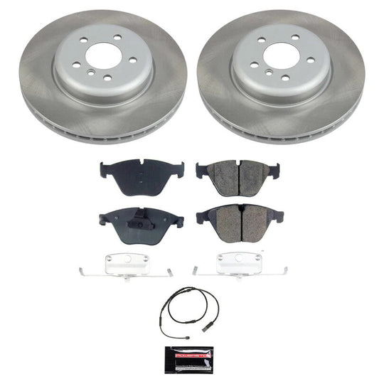 PowerStop Front Semi-Coated Rotor Kit | 2011 BMW 535i xDrive (SC6581)