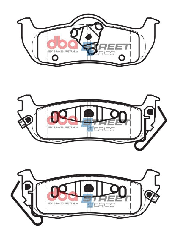DBA Street Series Rear Brake Pads | Infiniti QX56 (05-10) (DB1685SS)