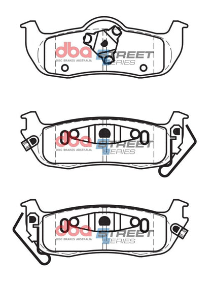 DBA Street Series Rear Brake Pads | Infiniti QX56 (05-10) (DB1685SS)