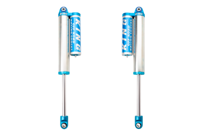 King Shocks 2.5 Performance w/ Remote Reservoir + Rear Reservoir Non-Adjustable Shocks Set w/0-2.5" lift - 2000-2010 Chevrolet Silverado 3500 HD 4WD