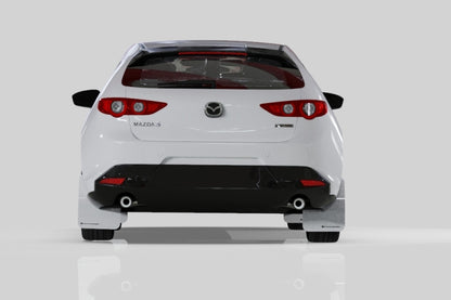 Rally Armor 19-26 Mazda3 Hatchback Black UR Mud Flap w/White Logo