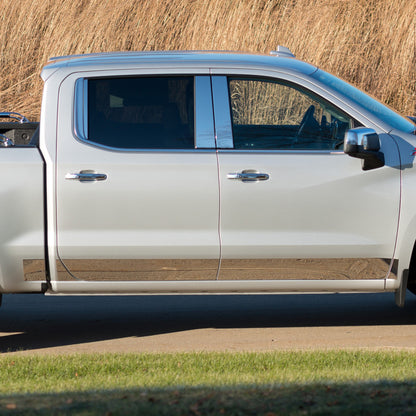 Putco 19-24 Chevrolet Silverado Crew Cab 6.5 Stand Box - 5.5in Wide - 10pcs Pro SS Rocker Panels