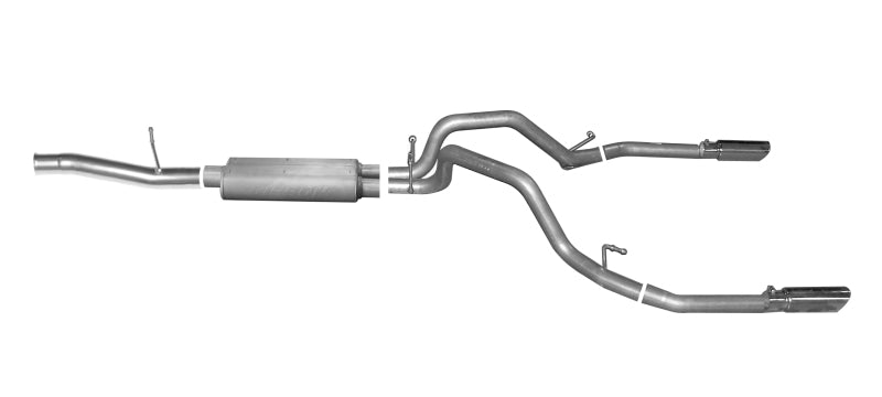 Gibson 2.25in Dual Split Cat-Back Exhaust | GMC Sierra 1500 SLE (10-13) (65654)