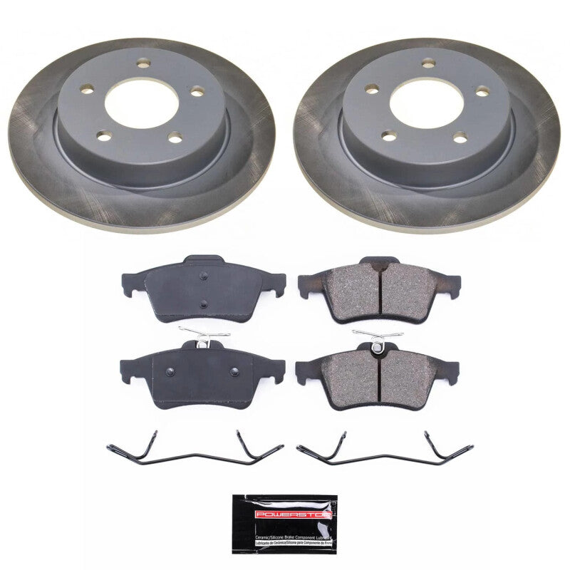 PowerStop 06-13 Mazda 3 Rear Semi-Coated Rotor Kit (SC123)