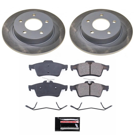 PowerStop 06-13 Mazda 3 Rear Semi-Coated Rotor Kit (SC123)