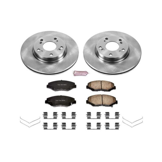PowerStop Z17 Autospecialty Front Brake Kit | Acura ILX / Honda Accord / Fit EV (KOE6490)